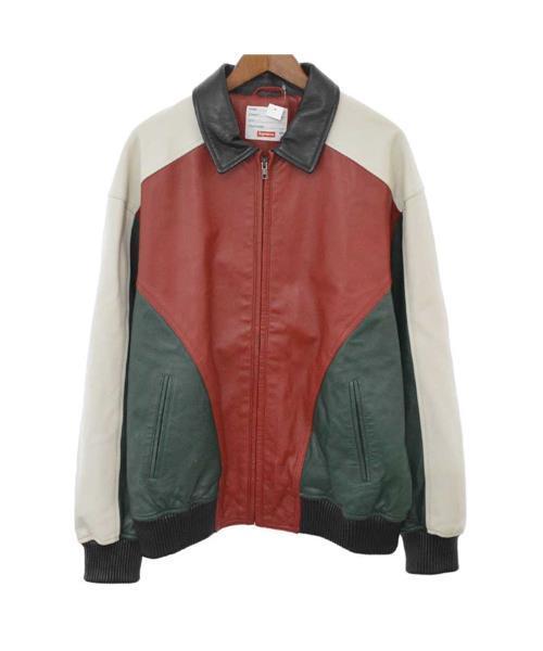 ブランド古着】スタッズアーチロゴレザージャケットブルゾン（ブルゾン  