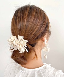 m.soeur（エムスール）の「アセビのリネンヘアゴム＊（ヘアゴム）」