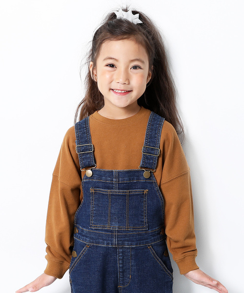 devirock(デビロック)の「スウェットワイドショート丈トレーナー(スウェット・キッズ・ダークグリーン/ライトブラウン/モカ/杢グレー/パープル系その他/キャメル/スミクロ/ワイン/パープル系その他2・110cm/100cm/120cm/130cm/140cm/150cm/160cm)」の1枚目の写真