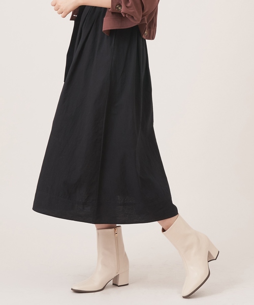 natural couture（ナチュラルクチュール）の「スクエアレトロブーツ（ブーツ・レディース・アイボリー/ブラック/キャメル/ブラウン/ライトベージュ・M/L）」の6枚目の写真