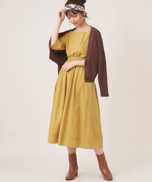 natural couture（ナチュラルクチュール）の「スクエアレトロブーツ（ブーツ・レディース・アイボリー/ブラック/キャメル/ブラウン/ライトベージュ・M/L）」の9枚目の写真