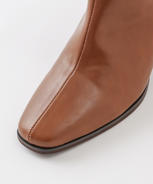 natural couture（ナチュラルクチュール）の「スクエアレトロブーツ（ブーツ・レディース・アイボリー/ブラック/キャメル/ブラウン/ライトベージュ・M/L）」の21枚目の写真