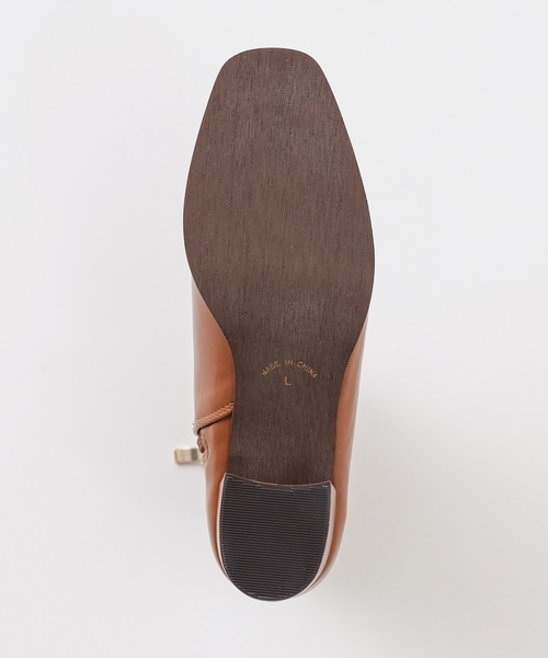 natural couture（ナチュラルクチュール）の「スクエアレトロブーツ（ブーツ・レディース・アイボリー/ブラック/キャメル/ブラウン/ライトベージュ・M/L）」の10枚目の写真