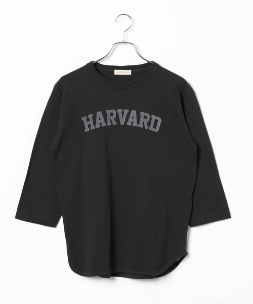 WEGO（ウィゴー）の「WEGO VINTAGE/HARVARDベースボールTシャツ（Tシャツ/カットソー・レディース・ブラック/ワイン・FREE）」の2枚目の写真