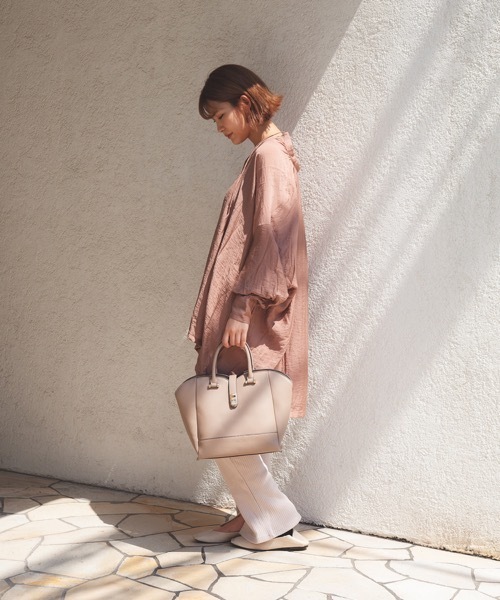 SMIR NASLI（サミールナスリ）の「Shoulder Set Tote（トートバッグ・レディース・ブラック/ベージュ/グレー・ﾌﾘ-）」の4枚目の写真