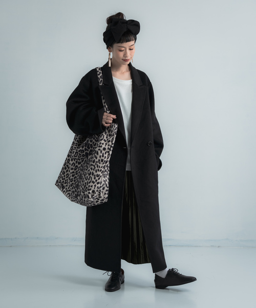 Libra Cue(リブラ キュー)の「Libra レオパードBAG(トートバッグ・レディース・ブラウン/グレー/グリーン/モカ/ネイビー・FREE)」の13枚目の写真