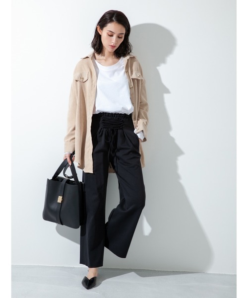 fifth（フィフス）の「ウエストマークコーデュロイシャツ（シャツ/ブラウス・レディース・ブラウン/ベージュ・MEDIUM）」の16枚目の写真