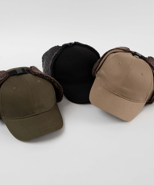 WEGO（ウィゴー）の「WEGO/ボアドックイヤーキャップ（キャップ・レディース・ブラック/ベージュ/カーキ・FREE）」の13枚目の写真