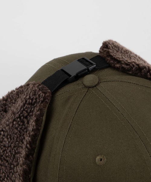 WEGO（ウィゴー）の「WEGO/ボアドックイヤーキャップ（キャップ・レディース・ブラック/ベージュ/カーキ・FREE）」の4枚目の写真