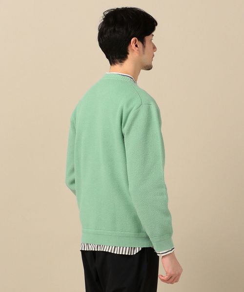 SHIPS(シップス)の「SC: CORDURA(R) ピケ クルーネック ウォッシャブル ニット(ニット/セーター・メンズ・ネイビー/オフホワイト/ブルー/ライトグリーン/ダークブルー・SMALL/MEDIUM/LARGE/X-LARGE)」の10枚目の写真