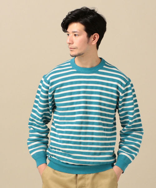 SHIPS(シップス)の「SC: CORDURA(R) ピケ クルーネック ウォッシャブル ニット(ニット/セーター・メンズ・ネイビー/オフホワイト/ブルー/ライトグリーン/ダークブルー・SMALL/MEDIUM/LARGE/X-LARGE)」の12枚目の写真