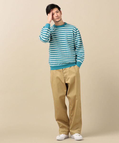 SHIPS(シップス)の「SC: CORDURA(R) ピケ クルーネック ウォッシャブル ニット(ニット/セーター・メンズ・ネイビー/オフホワイト/ブルー/ライトグリーン/ダークブルー・SMALL/MEDIUM/LARGE/X-LARGE)」の14枚目の写真