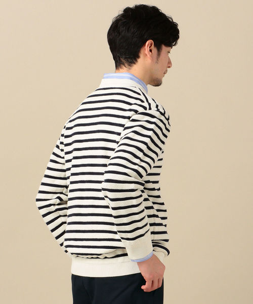 SHIPS(シップス)の「SC: CORDURA(R) ピケ クルーネック ウォッシャブル ニット(ニット/セーター・メンズ・ネイビー/オフホワイト/ブルー/ライトグリーン/ダークブルー・SMALL/MEDIUM/LARGE/X-LARGE)」の17枚目の写真