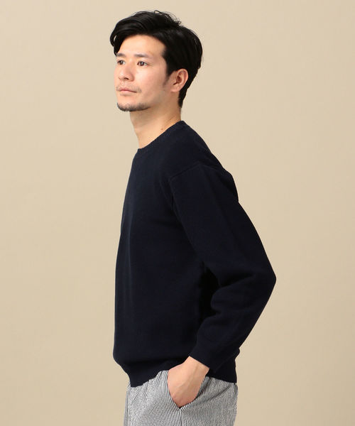 SHIPS(シップス)の「SC: CORDURA(R) ピケ クルーネック ウォッシャブル ニット(ニット/セーター・メンズ・ネイビー/オフホワイト/ブルー/ライトグリーン/ダークブルー・SMALL/MEDIUM/LARGE/X-LARGE)」の20枚目の写真