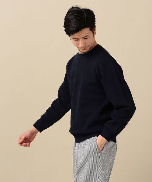 SHIPS(シップス)の「SC: CORDURA(R) ピケ クルーネック ウォッシャブル ニット(ニット/セーター・メンズ・ネイビー/オフホワイト/ブルー/ライトグリーン/ダークブルー・SMALL/MEDIUM/LARGE/X-LARGE)」の21枚目の写真