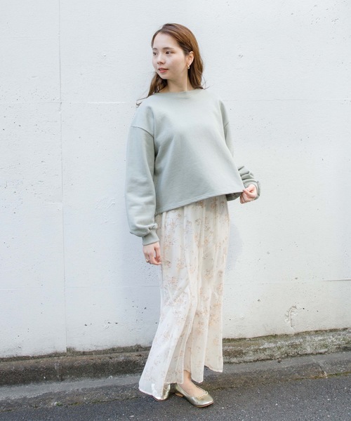 flower（フラワー）の「カシュクールスウェット（スウェット・レディース・ピンク/グリーン・FREE）」の7枚目の写真