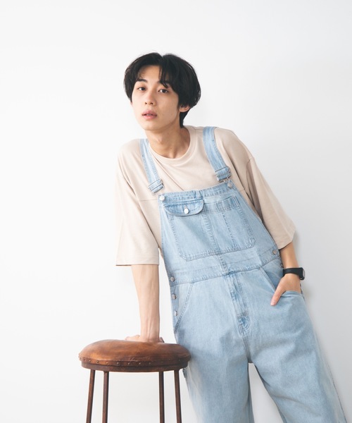 WEGO（ウィゴー）の「WEGO/デニムオーバーオール（サロペット/オーバーオール・メンズ・スカイブルー/コバルトブルー・MEDIUM/LARGE）」の5枚目の写真