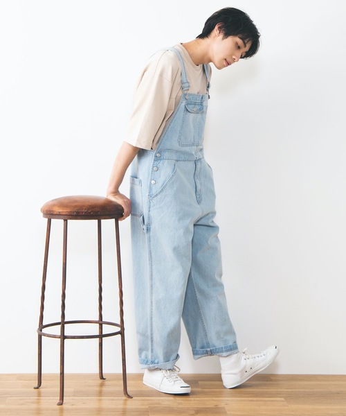 WEGO（ウィゴー）の「WEGO/デニムオーバーオール（サロペット/オーバーオール・メンズ・スカイブルー/コバルトブルー・MEDIUM/LARGE）」の7枚目の写真