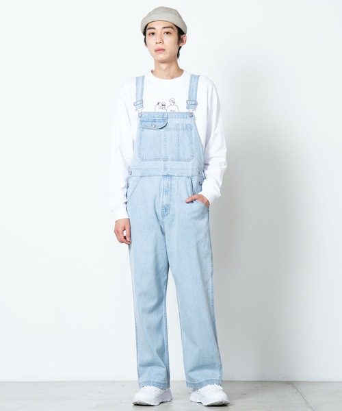 WEGO（ウィゴー）の「WEGO/デニムオーバーオール（サロペット/オーバーオール・メンズ・スカイブルー/コバルトブルー・MEDIUM/LARGE）」の9枚目の写真