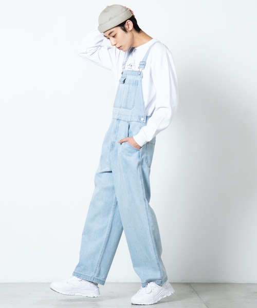 WEGO（ウィゴー）の「WEGO/デニムオーバーオール（サロペット/オーバーオール・メンズ・スカイブルー/コバルトブルー・MEDIUM/LARGE）」の10枚目の写真