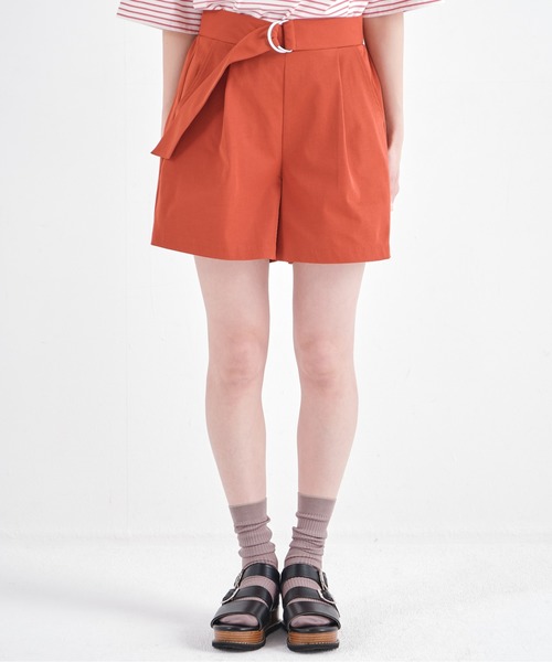 CONSCIOUS DAY（コンシャスデイ）の「ベルト付きキュロットパンツ/CD0019（その他パンツ・レディース・ベージュ/オレンジ/ブルー・ﾌﾘ-）」の5枚目の写真