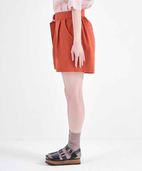 CONSCIOUS DAY（コンシャスデイ）の「ベルト付きキュロットパンツ/CD0019（その他パンツ・レディース・ベージュ/オレンジ/ブルー・ﾌﾘ-）」の8枚目の写真