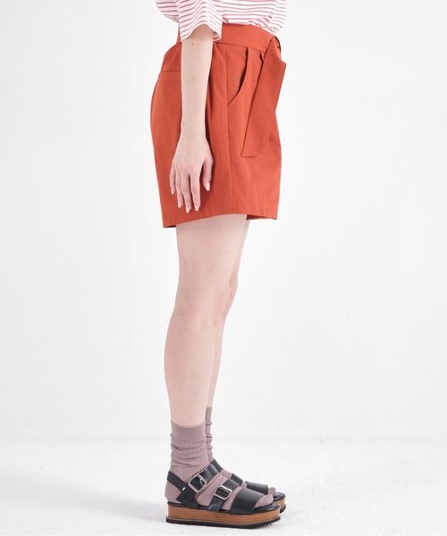 CONSCIOUS DAY（コンシャスデイ）の「ベルト付きキュロットパンツ/CD0019（その他パンツ・レディース・ベージュ/オレンジ/ブルー・ﾌﾘ-）」の12枚目の写真