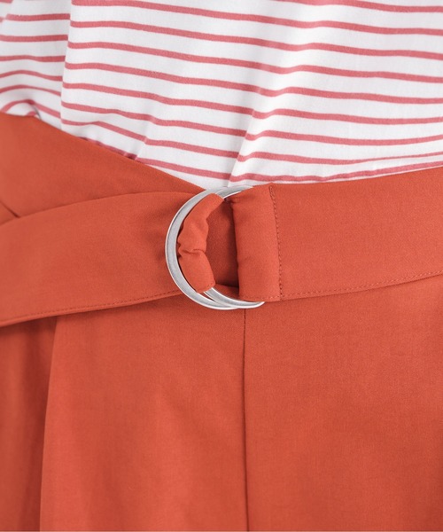 CONSCIOUS DAY（コンシャスデイ）の「ベルト付きキュロットパンツ/CD0019（その他パンツ・レディース・ベージュ/オレンジ/ブルー・ﾌﾘ-）」の7枚目の写真