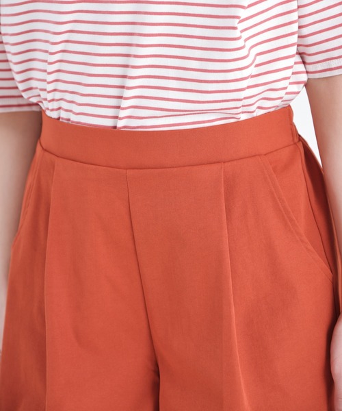 CONSCIOUS DAY（コンシャスデイ）の「ベルト付きキュロットパンツ/CD0019（その他パンツ・レディース・ベージュ/オレンジ/ブルー・ﾌﾘ-）」の11枚目の写真