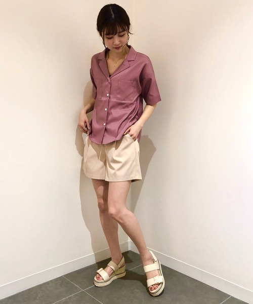 CONSCIOUS DAY（コンシャスデイ）の「ベルト付きキュロットパンツ/CD0019（その他パンツ・レディース・ベージュ/オレンジ/ブルー・ﾌﾘ-）」の19枚目の写真