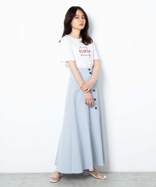 WEGO（ウィゴー）の「WEGO/ギンガムチェックマーメイドスカート（スカート・レディース・ブラック系その他2/ブルー系その他2・FREE）」の15枚目の写真