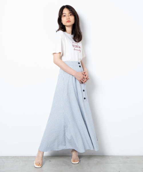 WEGO（ウィゴー）の「WEGO/ギンガムチェックマーメイドスカート（スカート・レディース・ブラック系その他2/ブルー系その他2・FREE）」の17枚目の写真