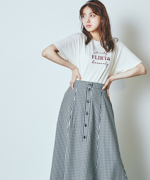 WEGO（ウィゴー）の「WEGO/ギンガムチェックマーメイドスカート（スカート・レディース・ブラック系その他2/ブルー系その他2・FREE）」の9枚目の写真