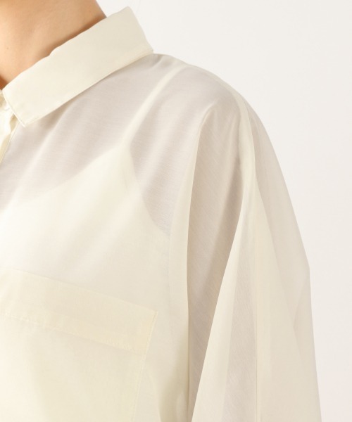 LOWRYS FARM（ローリーズファーム）の「シアードルマンシャツＬＳ　892383（シャツ/ブラウス・レディース・アイボリー/ブラック/グリーン/キャメル/パープル/オフホワイト・FREE）」の22枚目の写真