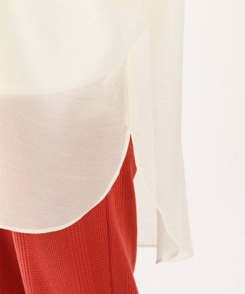 LOWRYS FARM（ローリーズファーム）の「シアードルマンシャツＬＳ　892383（シャツ/ブラウス・レディース・アイボリー/ブラック/グリーン/キャメル/パープル/オフホワイト・FREE）」の17枚目の写真