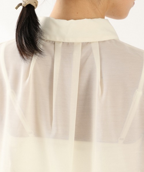 LOWRYS FARM（ローリーズファーム）の「シアードルマンシャツＬＳ　892383（シャツ/ブラウス・レディース・アイボリー/ブラック/グリーン/キャメル/パープル/オフホワイト・FREE）」の19枚目の写真