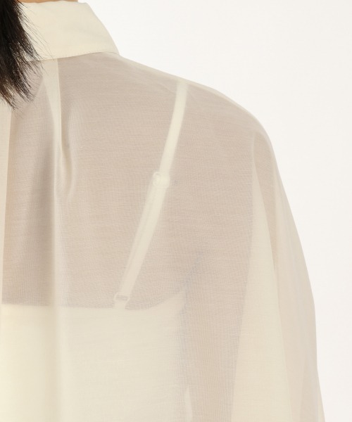 LOWRYS FARM（ローリーズファーム）の「シアードルマンシャツＬＳ　892383（シャツ/ブラウス・レディース・アイボリー/ブラック/グリーン/キャメル/パープル/オフホワイト・FREE）」の8枚目の写真