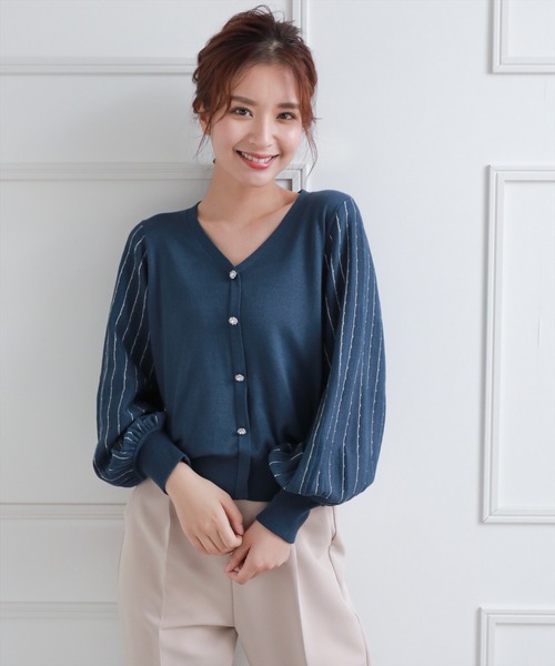 セール ビジューボタンニットトップス ニット セーター Clear クリア のファッション通販 Zozotown