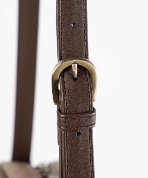 WEGO(ウィゴー)の「WEGO/レトロショルダーバッグ(ショルダーバッグ・メンズ・ブラック/ブラウン系その他/ベージュ系その他・FREE)」の14枚目の写真