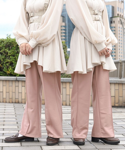 PairPair（ペアペア）の「カラバリ豊富！センタープレスイージーパンツ（その他パンツ・レディース・ブラック/ブラウン/グリーン/アイボリー/ライトパープル/ピンクベージュ・FREE）」の6枚目の写真