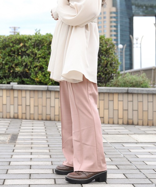 PairPair（ペアペア）の「カラバリ豊富！センタープレスイージーパンツ（その他パンツ・レディース・ブラック/ブラウン/グリーン/アイボリー/ライトパープル/ピンクベージュ・FREE）」の22枚目の写真