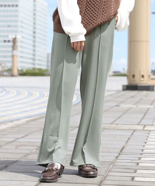 PairPair（ペアペア）の「カラバリ豊富！センタープレスイージーパンツ（その他パンツ・レディース・ブラック/ブラウン/グリーン/アイボリー/ライトパープル/ピンクベージュ・FREE）」の14枚目の写真