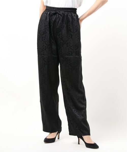 notch.（ノッチ）の「ジャカードサテンパンツ（その他パンツ・レディース・ブラック/グリーン・M）」の9枚目の写真