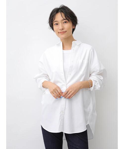 AMERICAN HOLIC（アメリカンホリック）の「バックタック綿ビエラシャツ　＊（シャツ/ブラウス・レディース・オフホワイト/ブルー系その他5/ネイビー/ベージュ/ホワイト系その他7/その他5/チェック/ピンクベージュ・L/M）」の17枚目の写真