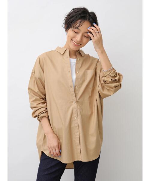 AMERICAN HOLIC（アメリカンホリック）の「バックタック綿ビエラシャツ　＊（シャツ/ブラウス・レディース・オフホワイト/ブルー系その他5/ネイビー/ベージュ/ホワイト系その他7/その他5/チェック/ピンクベージュ・L/M）」の18枚目の写真