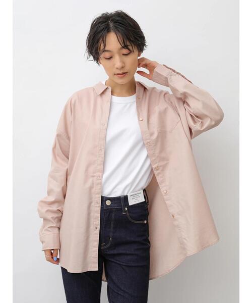 AMERICAN HOLIC（アメリカンホリック）の「バックタック綿ビエラシャツ　＊（シャツ/ブラウス・レディース・オフホワイト/ブルー系その他5/ネイビー/ベージュ/ホワイト系その他7/その他5/チェック/ピンクベージュ・L/M）」の6枚目の写真