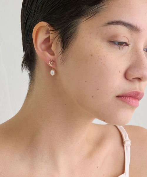 JUPITER（ジュピター）の「【K10】淡水パールピアスキャッチ（ピアス（両耳用）・レディース・ゴールド・FREE）」の7枚目の写真