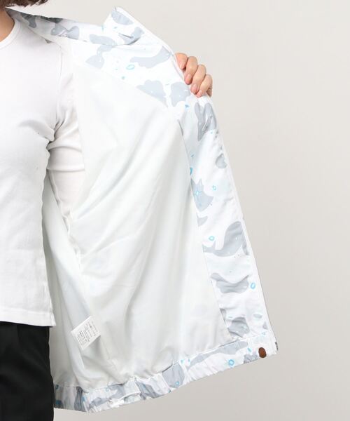 A BATHING APE(アベイシングエイプ)の「SPACE CAMO TRACK JACKET L(ミリタリージャケット・レディース・ブラック/ホワイト・X-SMALL/SMALL)」の5枚目の写真