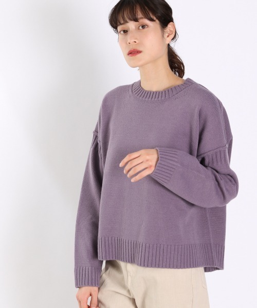 LOWRYS FARM（ローリーズファーム）の「ＢＦ＊ニットプルオーバー　923302（ニット/セーター・レディース・ベージュ/アイボリー/オレンジ/ブラック/パープル・FREE）」の4枚目の写真