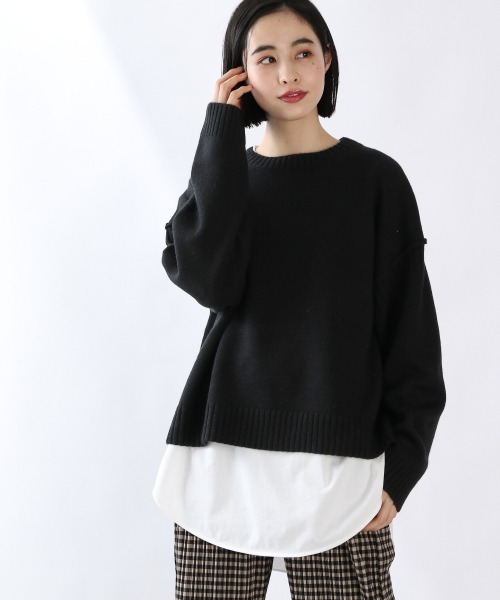 LOWRYS FARM（ローリーズファーム）の「ＢＦ＊ニットプルオーバー　923302（ニット/セーター・レディース・ベージュ/アイボリー/オレンジ/ブラック/パープル・FREE）」の2枚目の写真